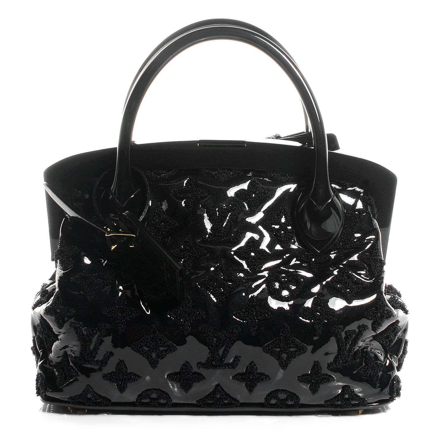 Louis Vuitton Patent Fascination Lockit BB Frame Black 1 of 7