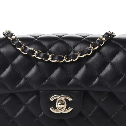Chanel Lambskin Quilted Mini Rectangular Flap Black 10 of 10