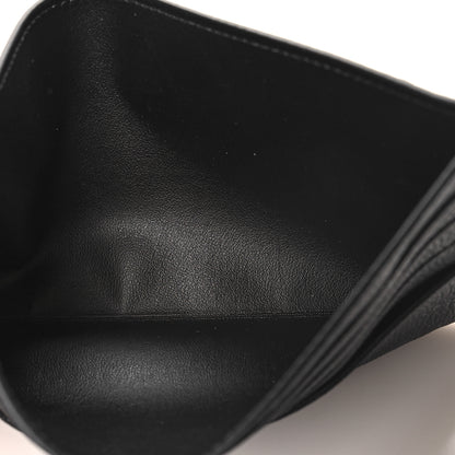 Louis Vuitton Calfskin Felicie Chain Wallet Card Holder Insert Black 5 of 6