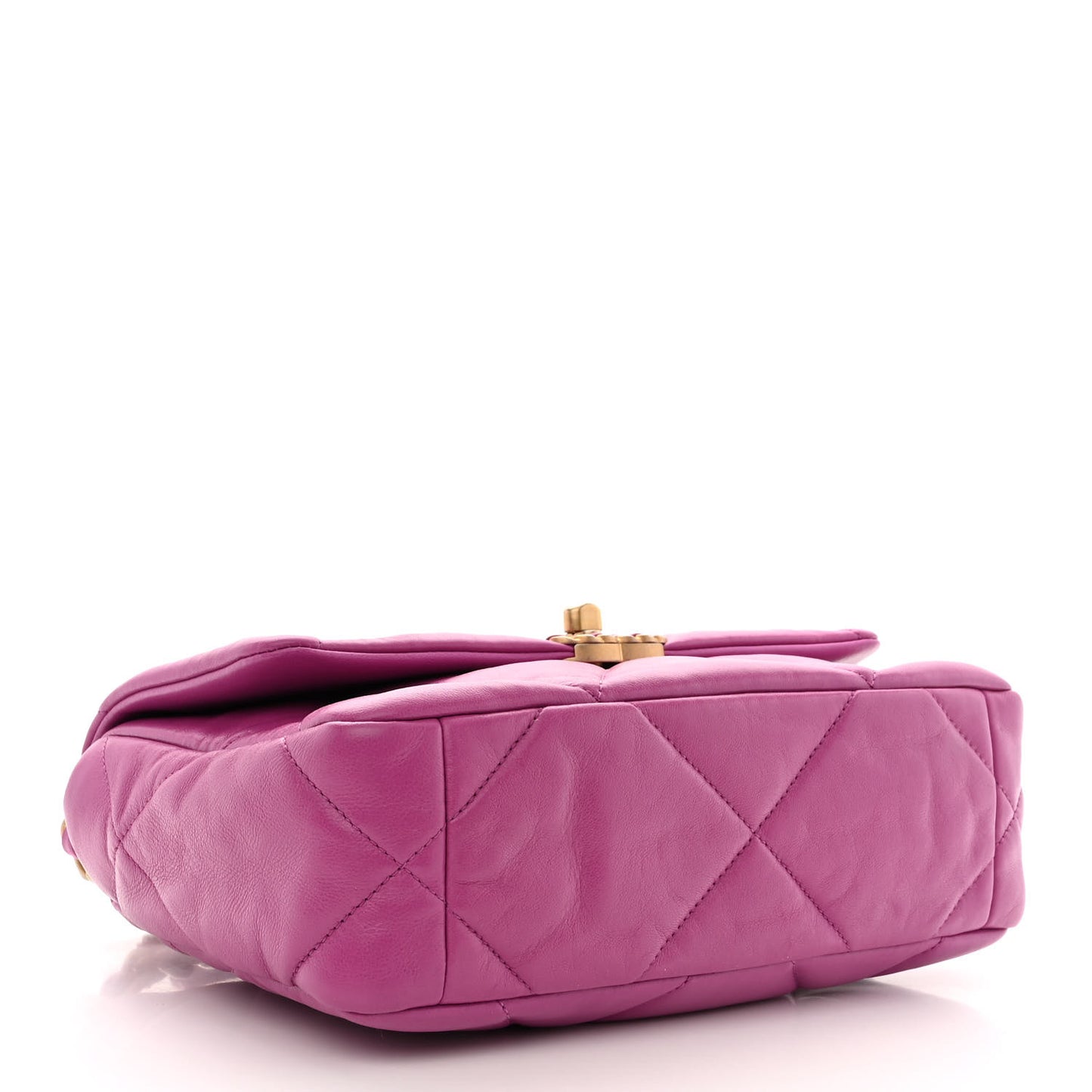 Lambskin Quilted Medium Chanel 19 Flap Purple