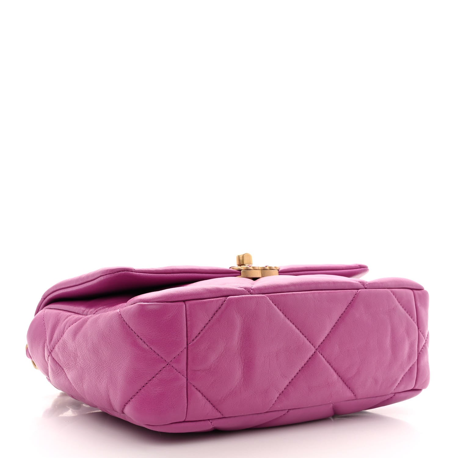 Chanel Lambskin Quilted Medium Chanel 19 Flap Purple 4 of 11