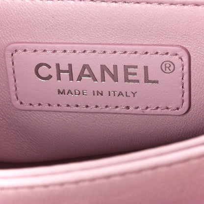 Chanel Iridescent Caviar Quilted Mini Coco Handle Flap Pink 6 of 11