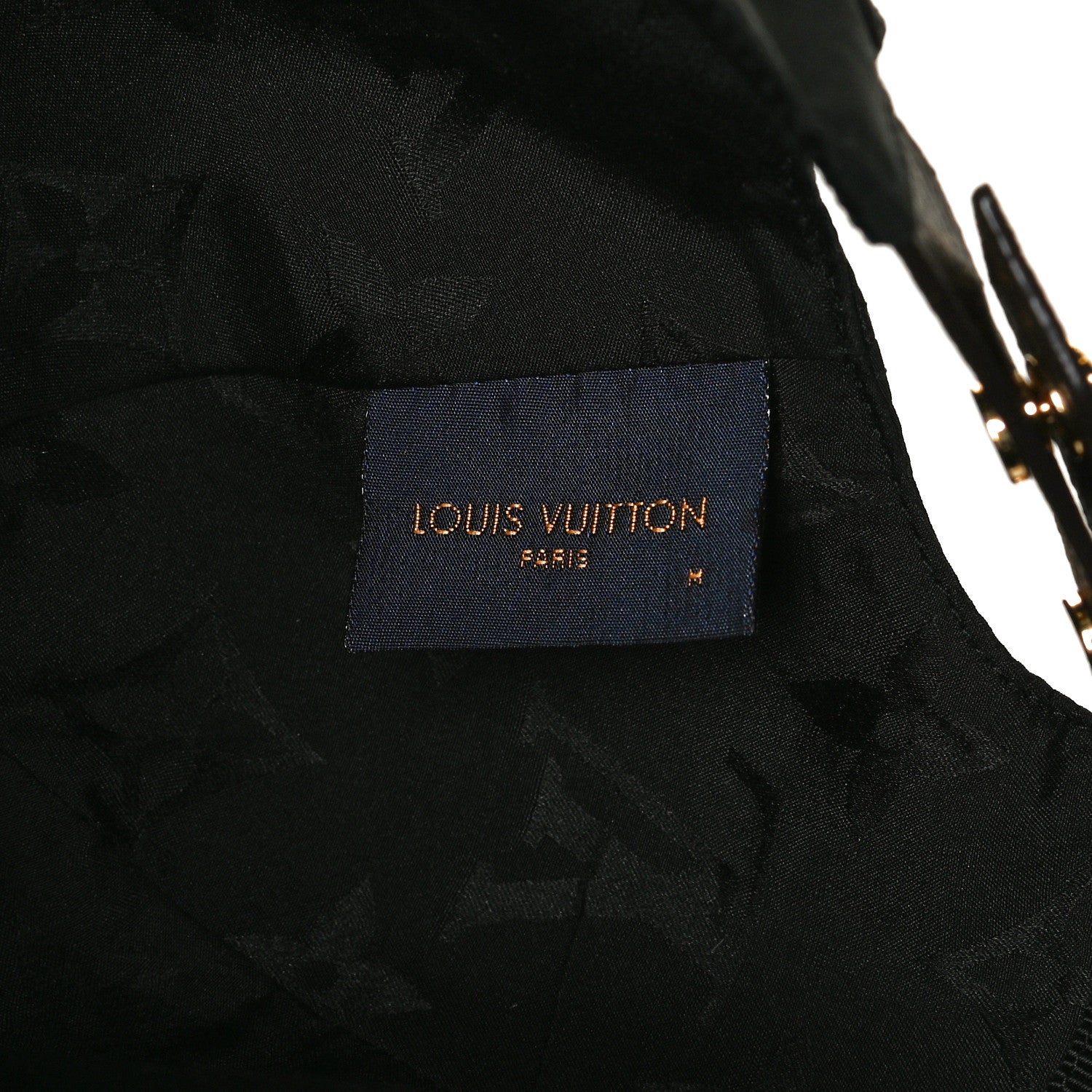 Louis Vuitton Polyester Silk Monogram LV Get Ready Cap M Black 7 of 7