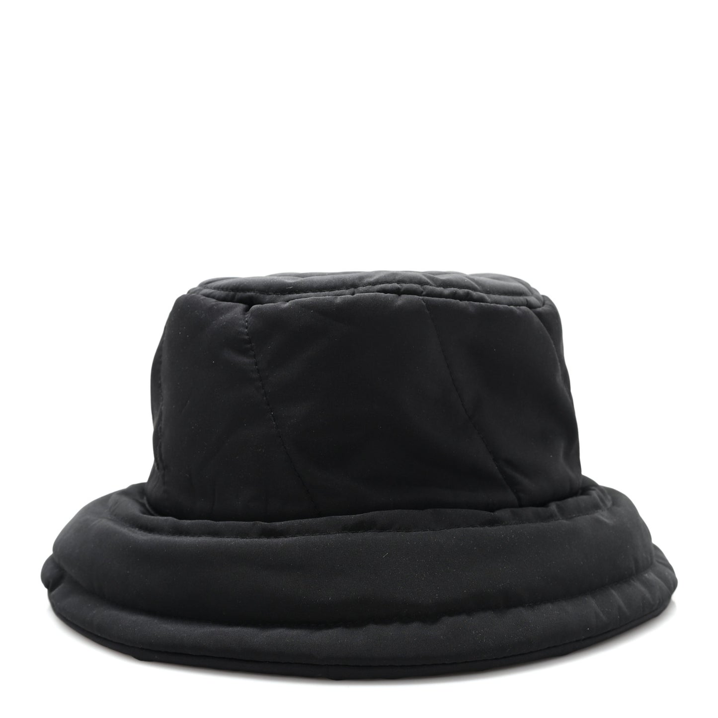 Nylon Quilted GG Bucket Hat M Black