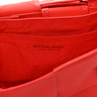 Bottega Veneta Paper Calfskin Maxi Intreccio The Belt Cassette Bag Bright Red 6 of 10