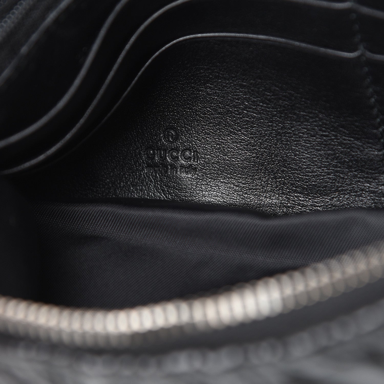Gucci Calfskin Galaxy Wristlet Black 5 of 6