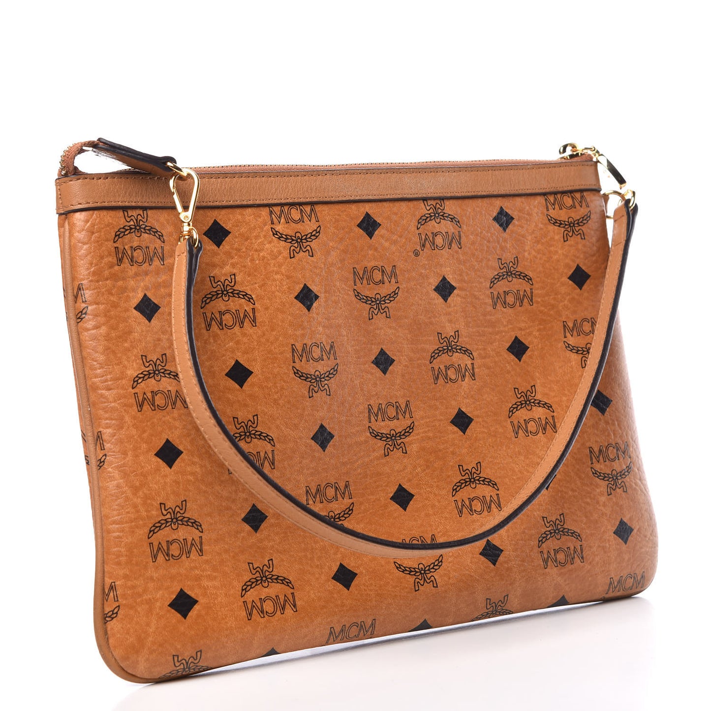 Visetos Liz Shopper Tote Pouch Cognac