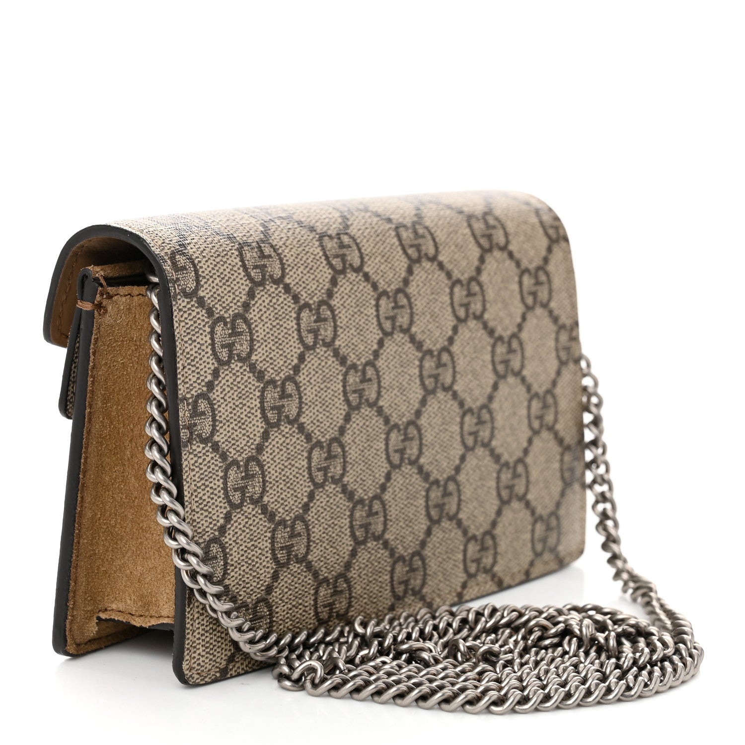Gucci GG Supreme Monogram Super Mini Dionysus Shoulder Bag Taupe 3 of 10
