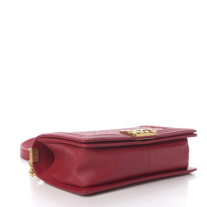 Chanel Caviar Quilted Medium Boy Flap Red 3 of 11