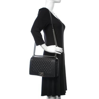 Chanel Caviar Quilted New Medium Boy Flap Black 2 of 10