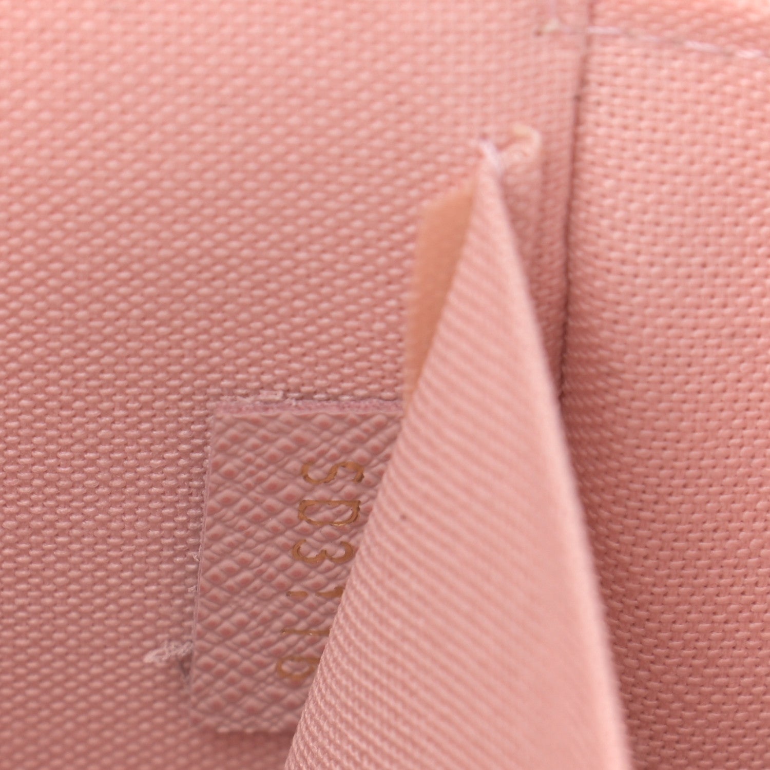Louis Vuitton Damier Azur Pochette Felicie Chain Wallet Rose Ballerine 9 of 13
