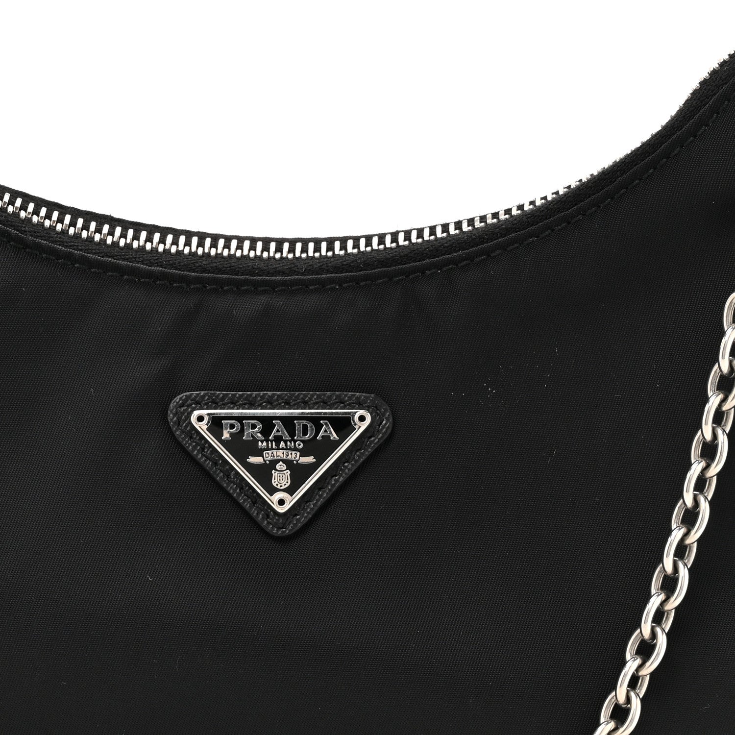 Prada Nylon Re-Edition 2005 Shoulder Bag Black 7 of 12