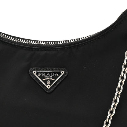 Prada Nylon Re-Edition 2005 Shoulder Bag Black 7 of 12