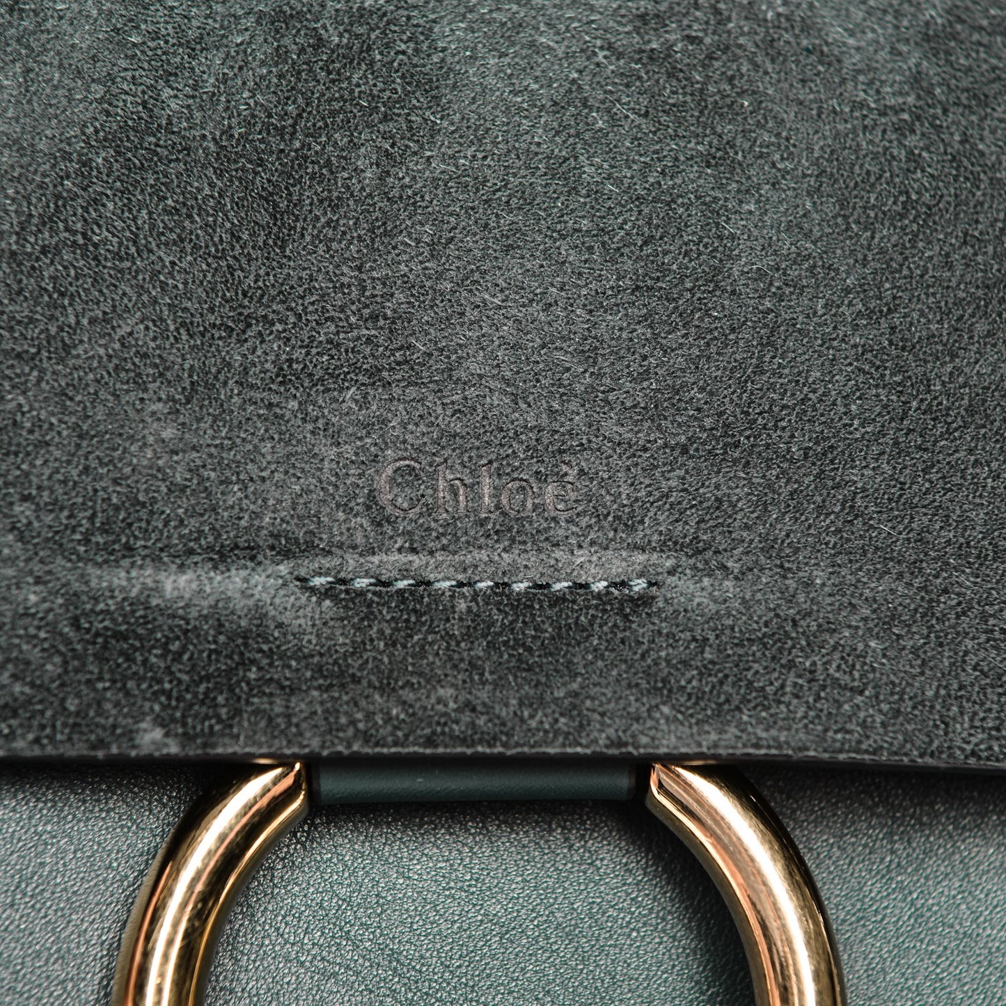 Suede Calfskin Medium Faye Shoulder Bag Silver Blue