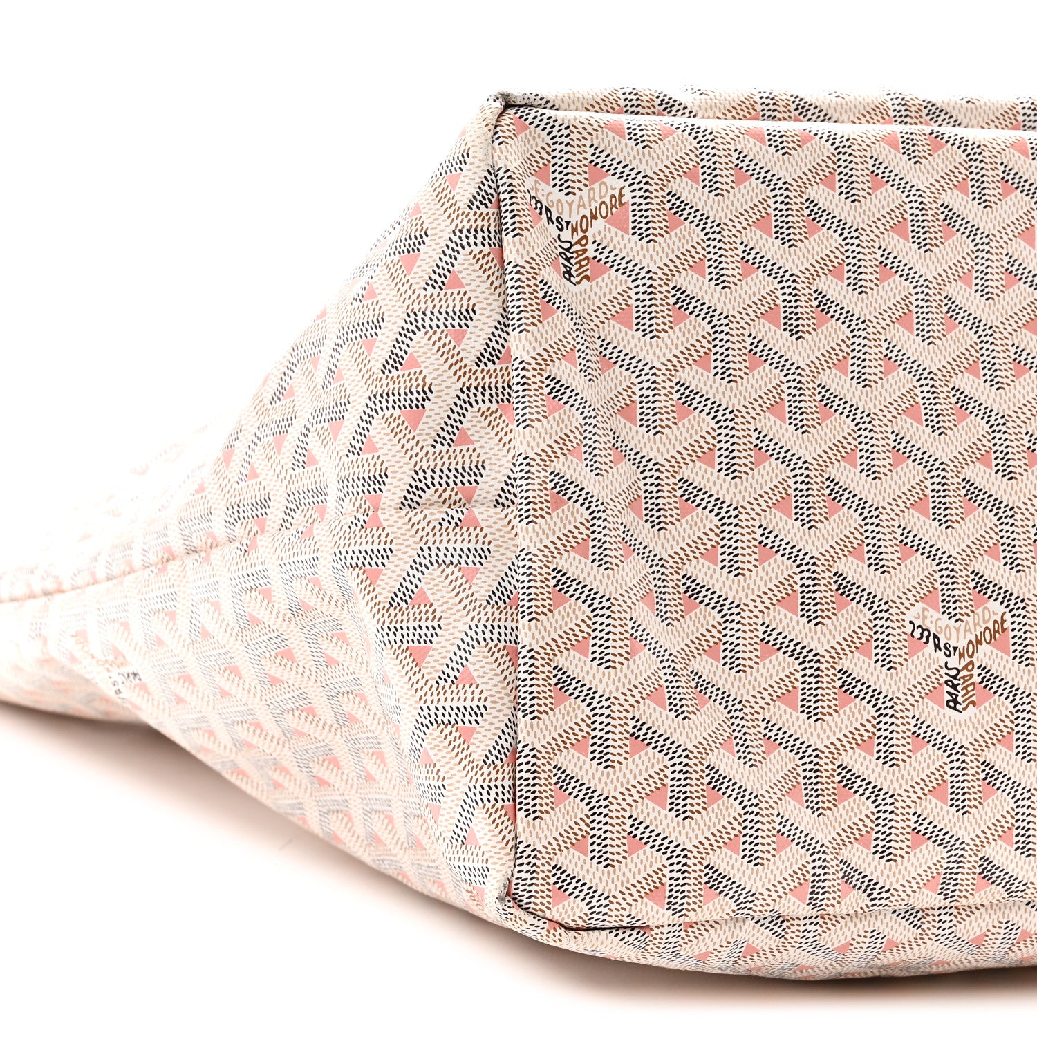 Goyard Goyardine Saint Louis Claire Voie GM White Pink 10 of 12