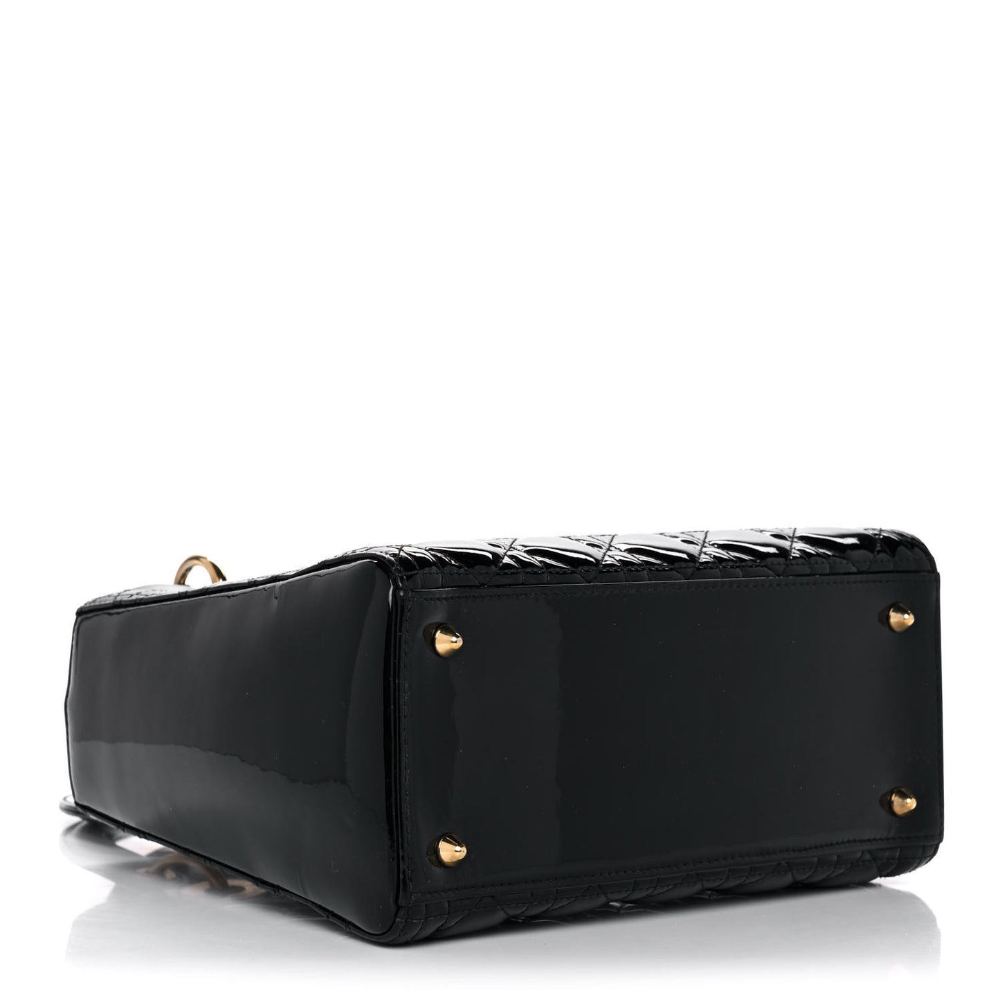 Patent Cannage Medium Lady Dior Black