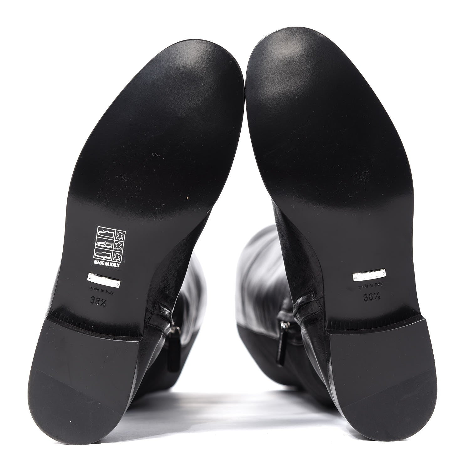 Gucci Nappa Charlotte Riding Boots 38.5 Black 5 of 9