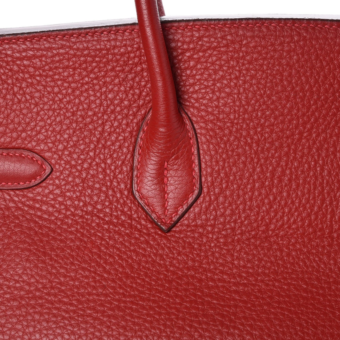 Taurillon Clemence Birkin 35 Rouge Casaque