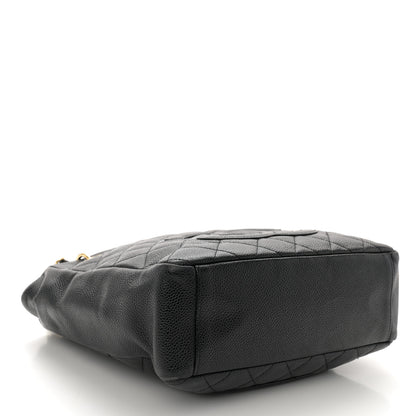 Chanel Caviar Quilted Petit Shopping Tote PST Black 4 of 12