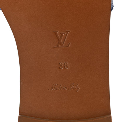 Louis Vuitton Monogram Escale Lock It Flat Mule 38 Blue 7 of 8