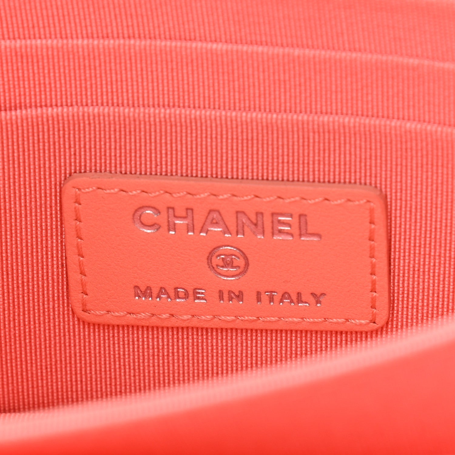 Chanel Caviar Quilted Mini Wallet On Chain WOC Coral 6 of 11