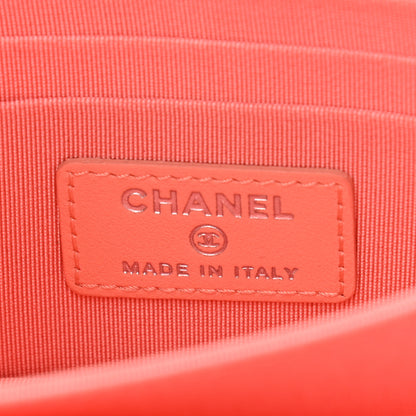 Chanel Caviar Quilted Mini Wallet On Chain WOC Coral 6 of 11