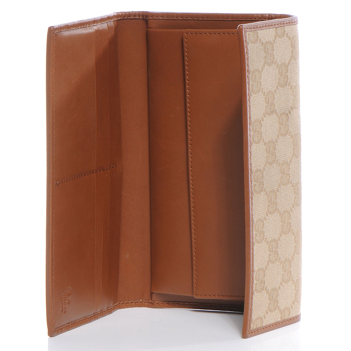 Signature Monogram Continental Wallet Brown