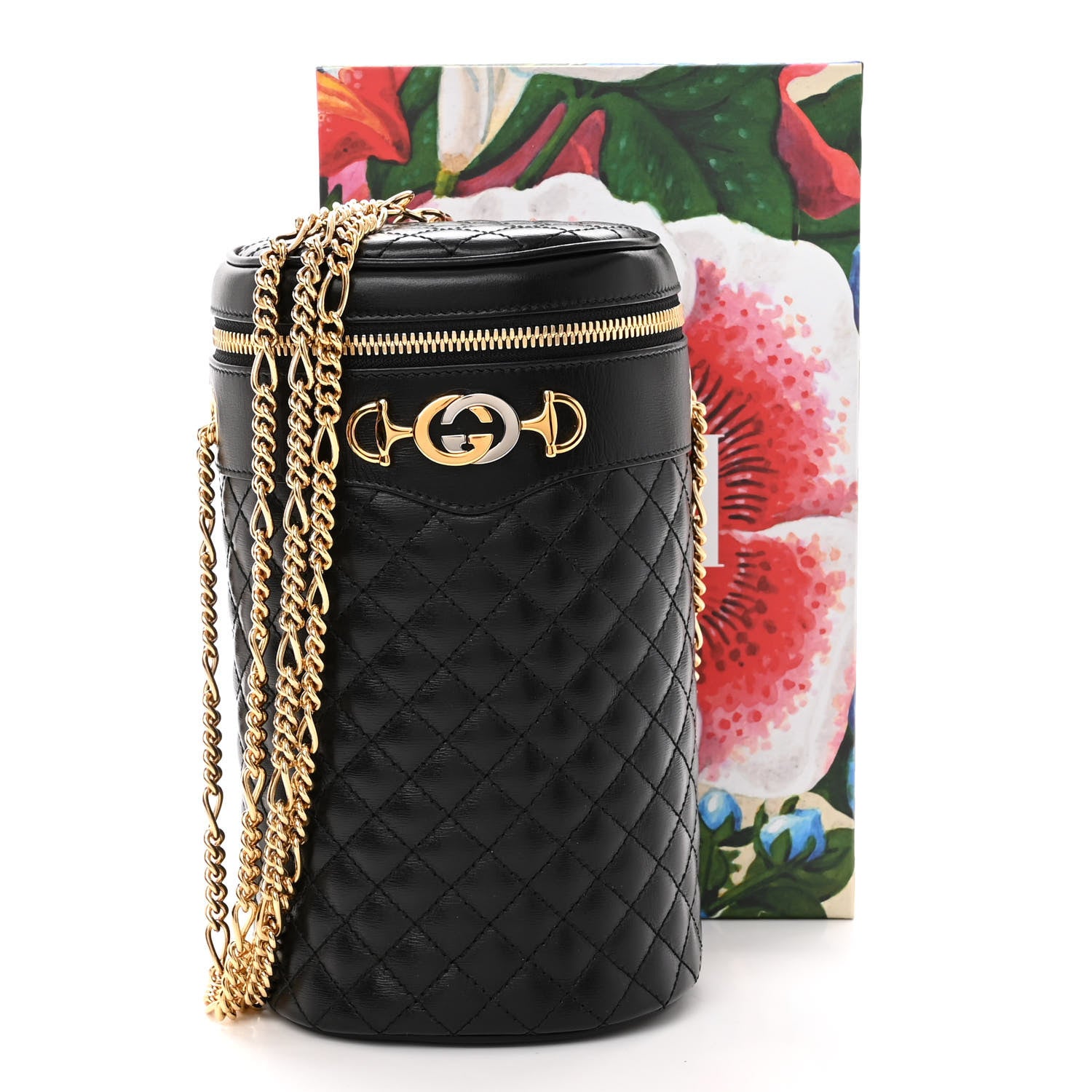 Gucci Calfskin Trapuntata Zumi Belt Bag Black 9 of 9