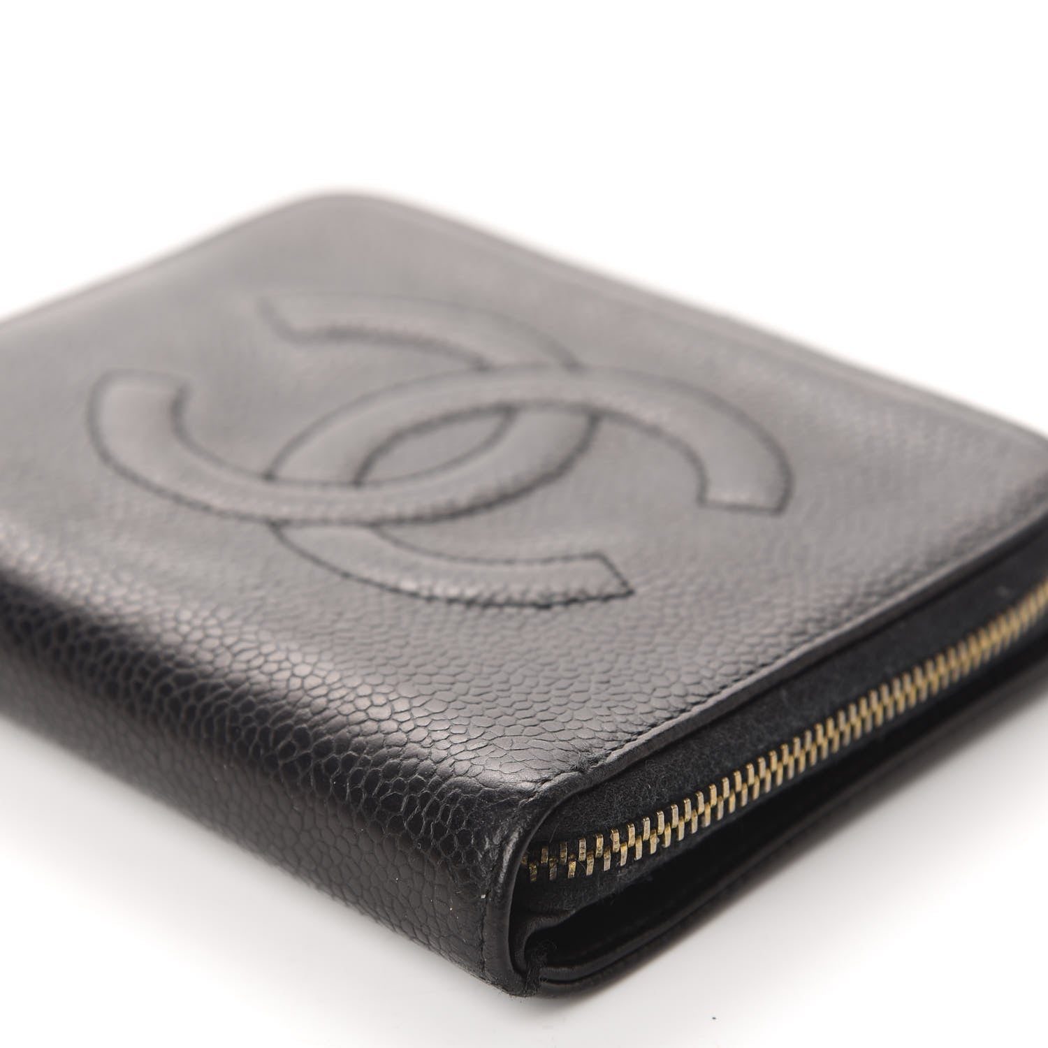 Chanel Caviar Timeless CC Compact French Wallet Black 7 of 14