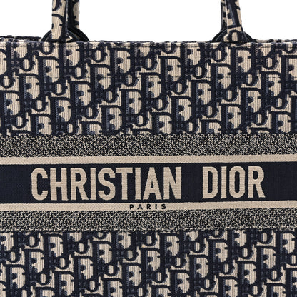 Christian Dior Oblique Medium Book Tote Blue Multicolor 8 of 12