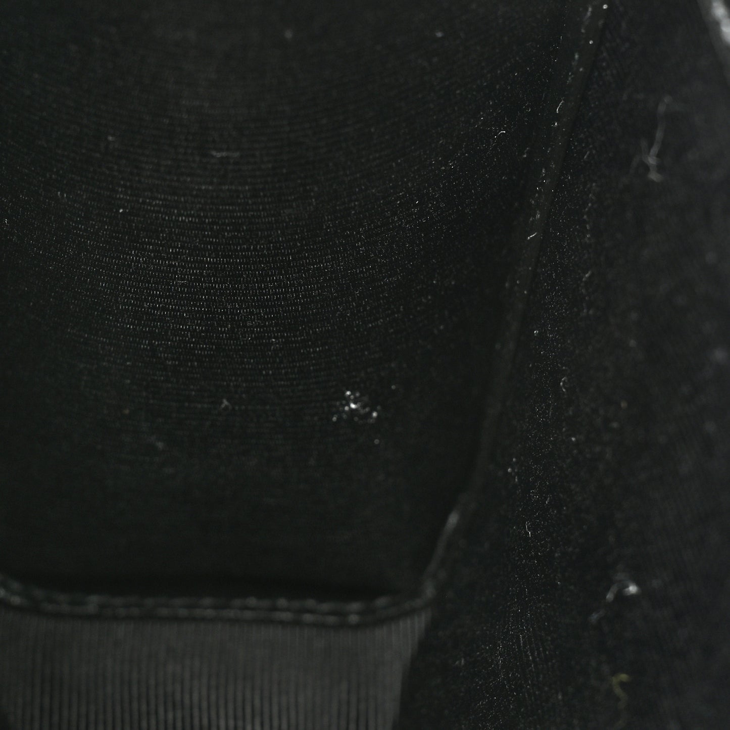 Grain De Poudre Textured Mixed Matelasse Triquilt Small Monogram Satchel Black