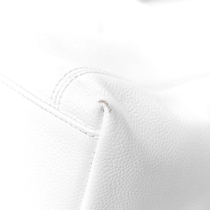 Chanel Caviar CC Tote White 7 of 14
