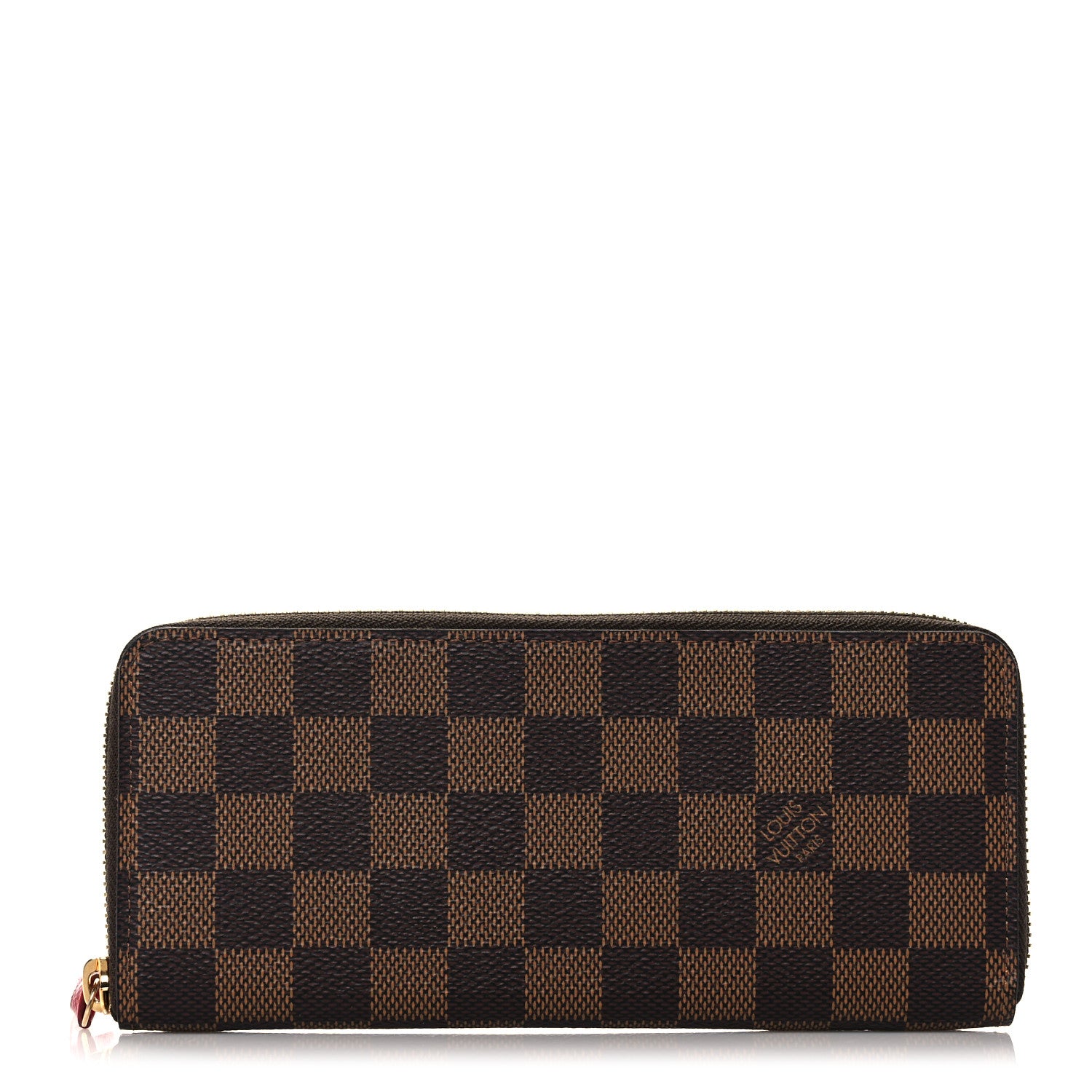 Louis Vuitton Damier Ebene Clemence Wallet Cherry 1 of 10