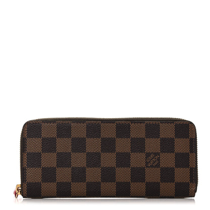Louis Vuitton Damier Ebene Clemence Wallet Cherry 1 of 10