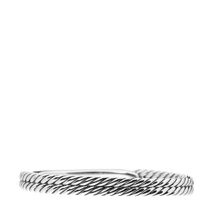 David Yurman Sterling Silver 10mm Single Loop Labyrinth Bracelet 2 of 3