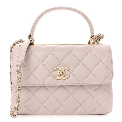 Chanel Lambskin Quilted Small Trendy CC Flap Dual Handle Bag Light Pink 1 of 13