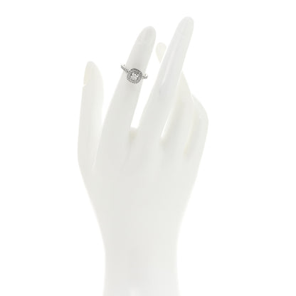 Tiffany Platinum Diamond .44ct Soleste Cushion Cut Double Halo Engagement Ring 44 3 2 of 8