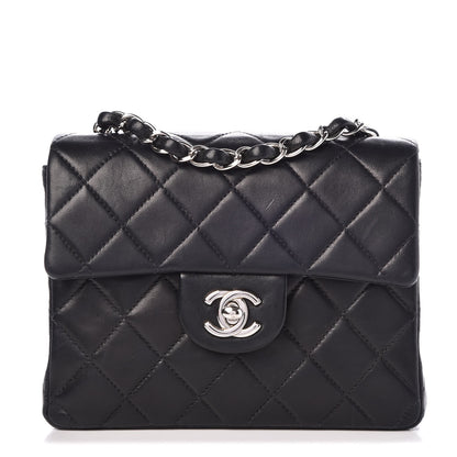 Chanel Lambskin Quilted Mini Square Flap Black 1 of 7