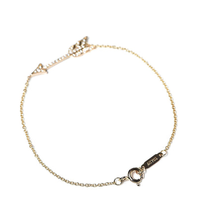 Tiffany 18K Rose Gold Diamond Arrow Bracelet 3 of 6