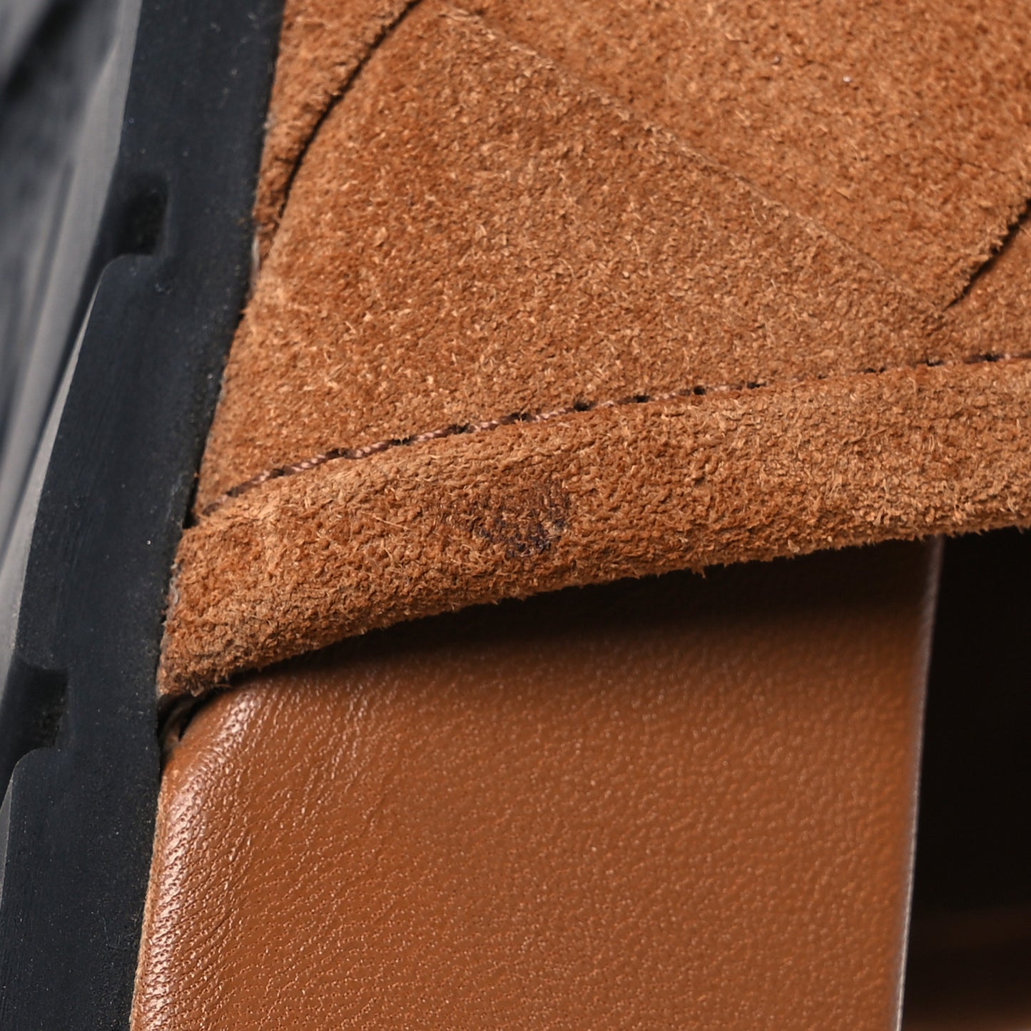 Suede Intrecciato Reggie Mules 38 Caramel