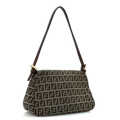 Fendi Zucchino Vitello Mini Mama Baguette Mogano Panna Bruciato 3 of 13