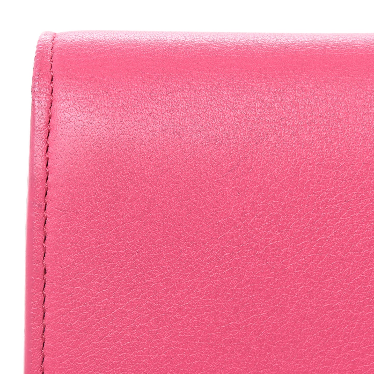 Calfskin Classic Y Ligne Clutch Pink