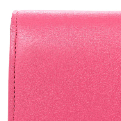 Saint Laurent Calfskin Classic Y Ligne Clutch Pink 11 of 16