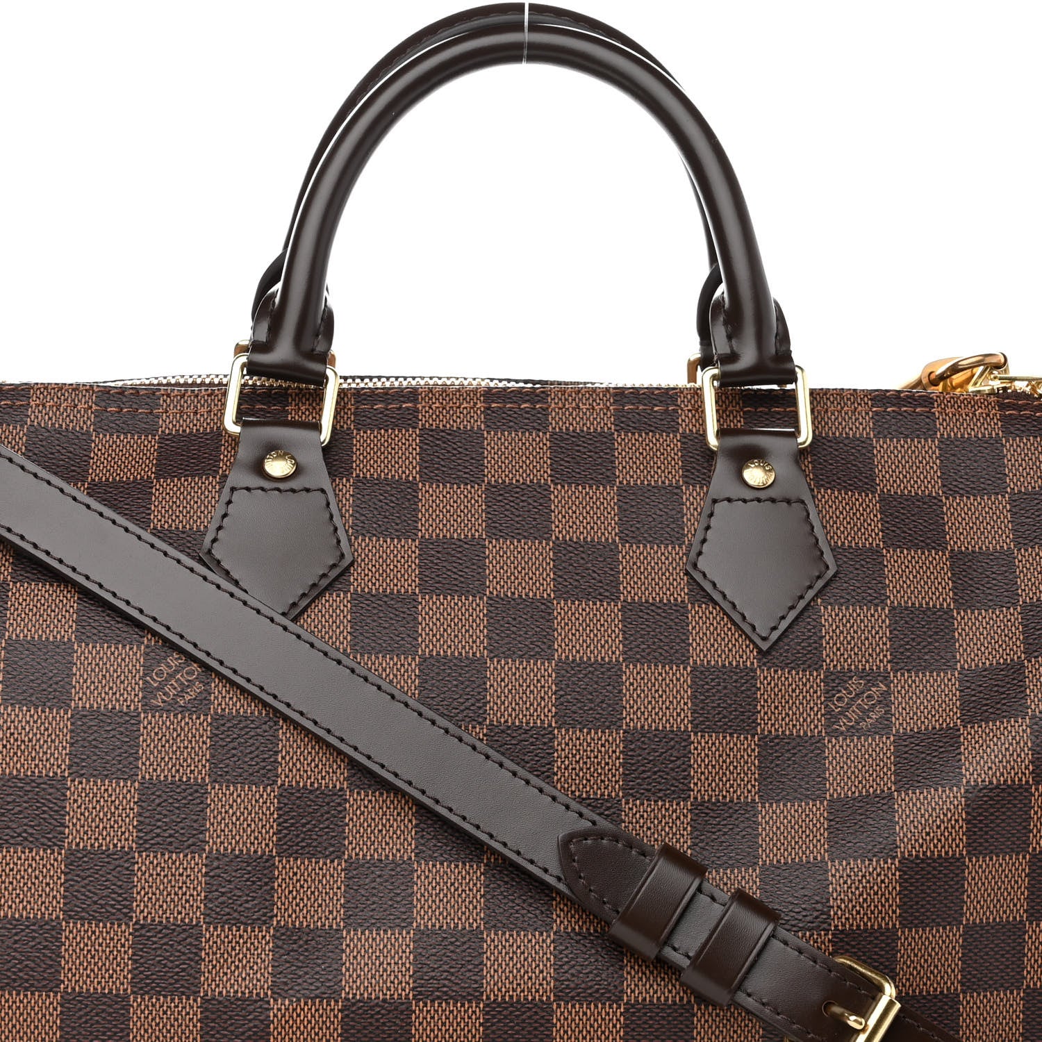 Louis Vuitton Damier Ebene Speedy Bandouliere 30 8 of 11