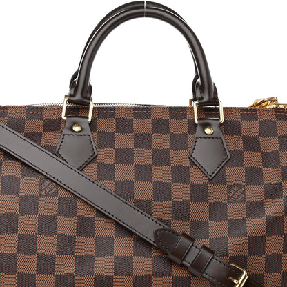Louis Vuitton Damier Ebene Speedy Bandouliere 30 8 of 11