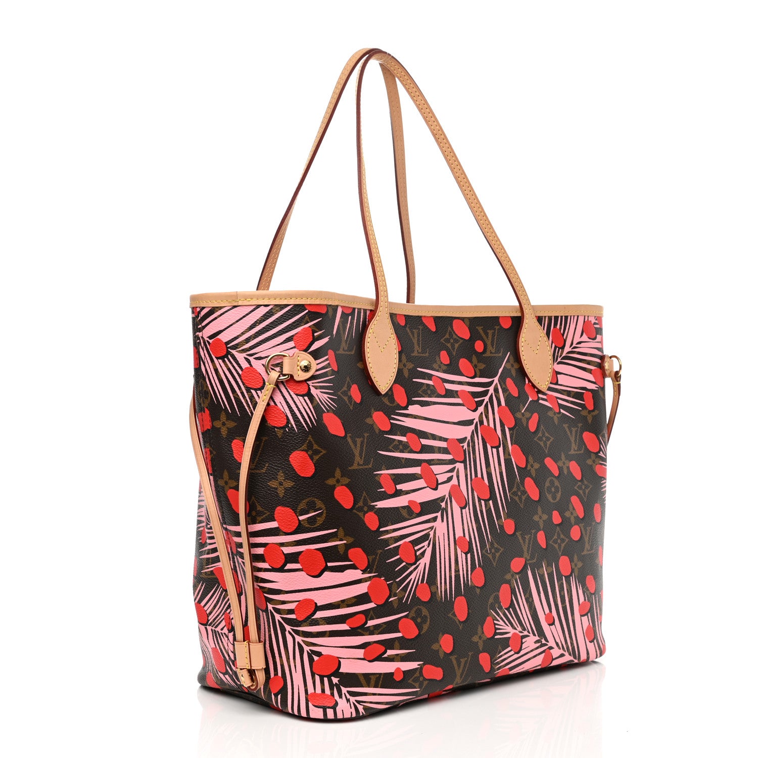 Louis Vuitton Monogram Jungle Dots Neo Neverfull MM Sugar Pink Poppy 4 of 16