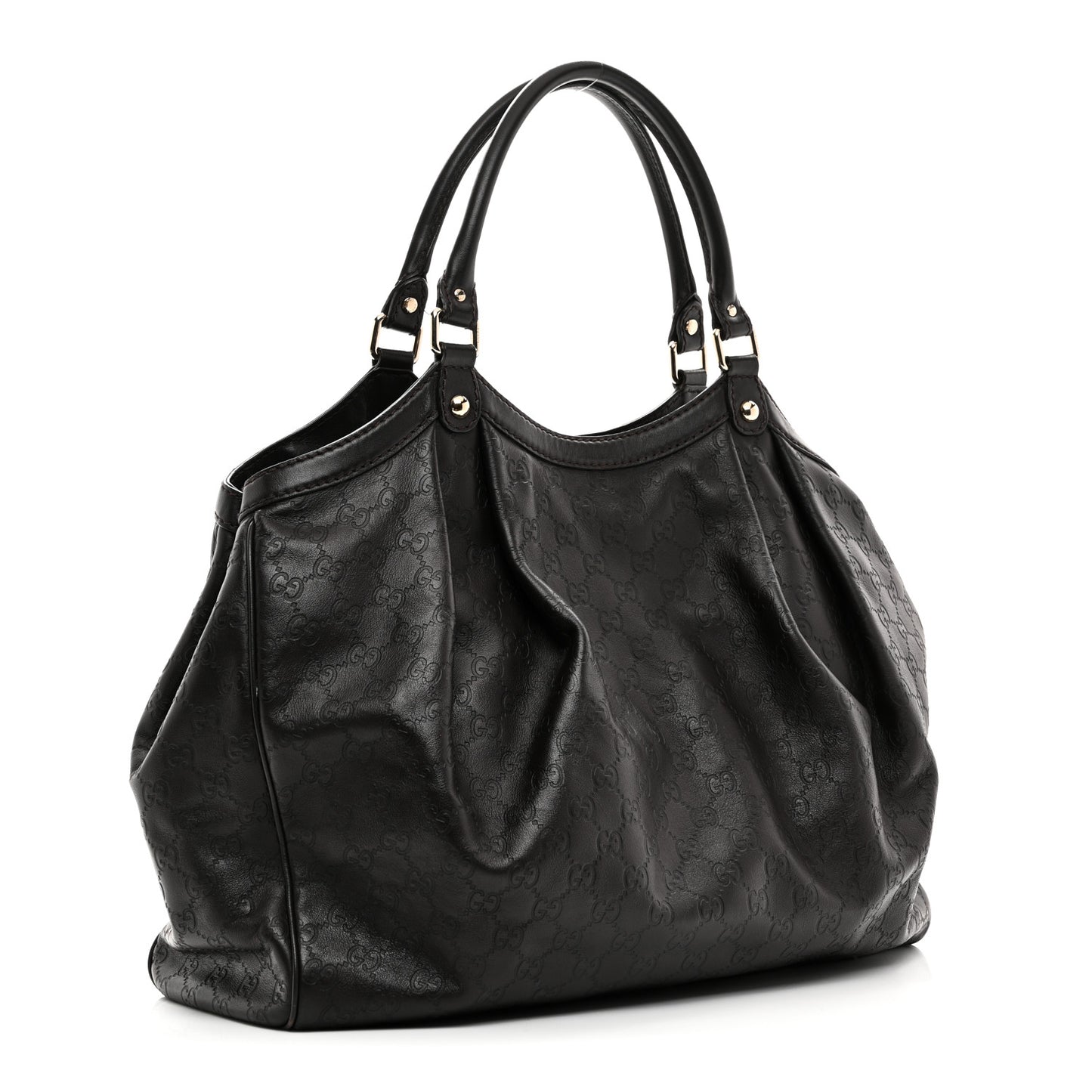 Guccissima Vitello Tender Large Sukey Tote Testa di Moro