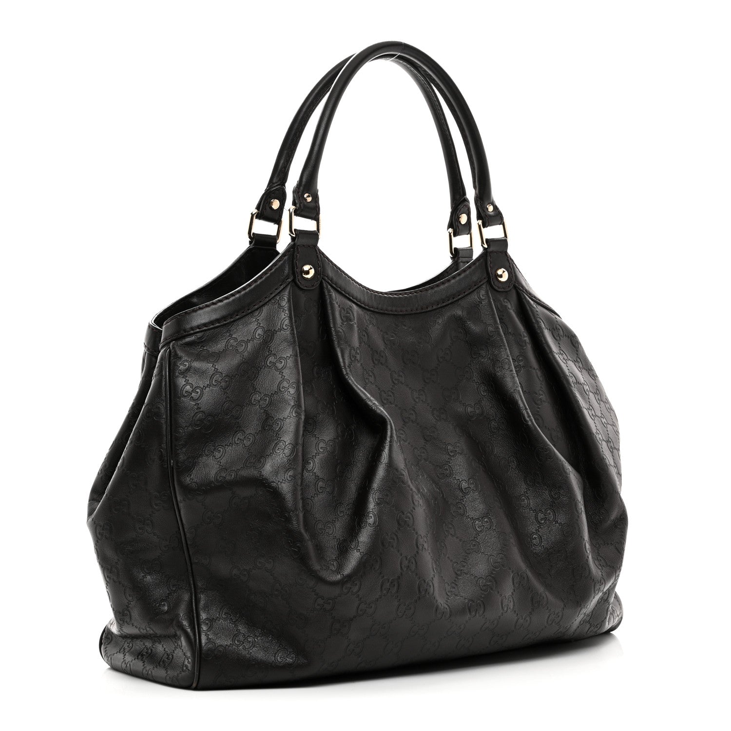 Gucci Guccissima Vitello Tender Large Sukey Tote Testa di Moro 3 of 10