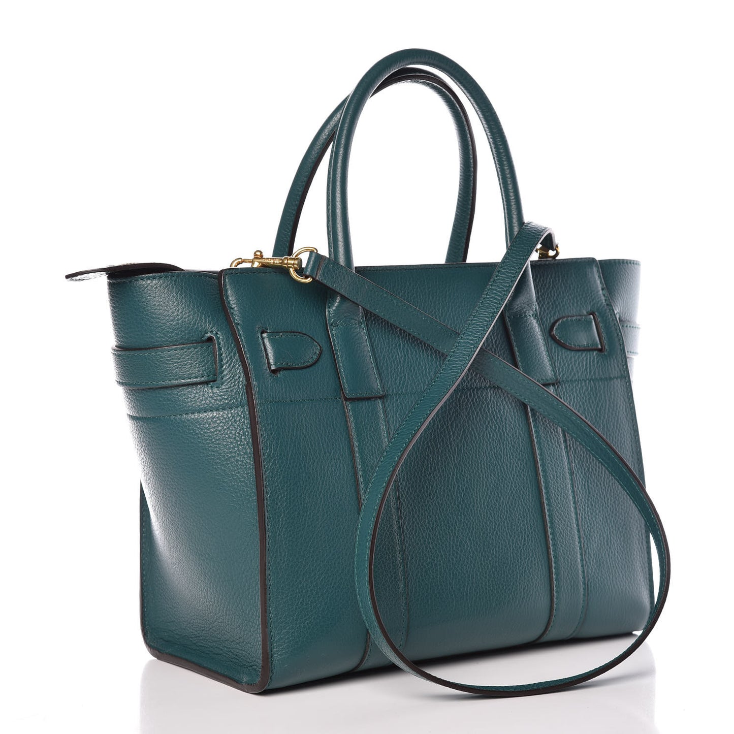 Classic Grain Small Bayswater Zip Tote Ocean Green