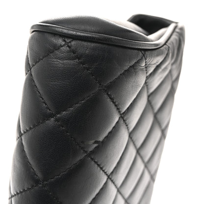 Chanel Lambskin Quilted Fold Up Again Clutch Black 8 of 8